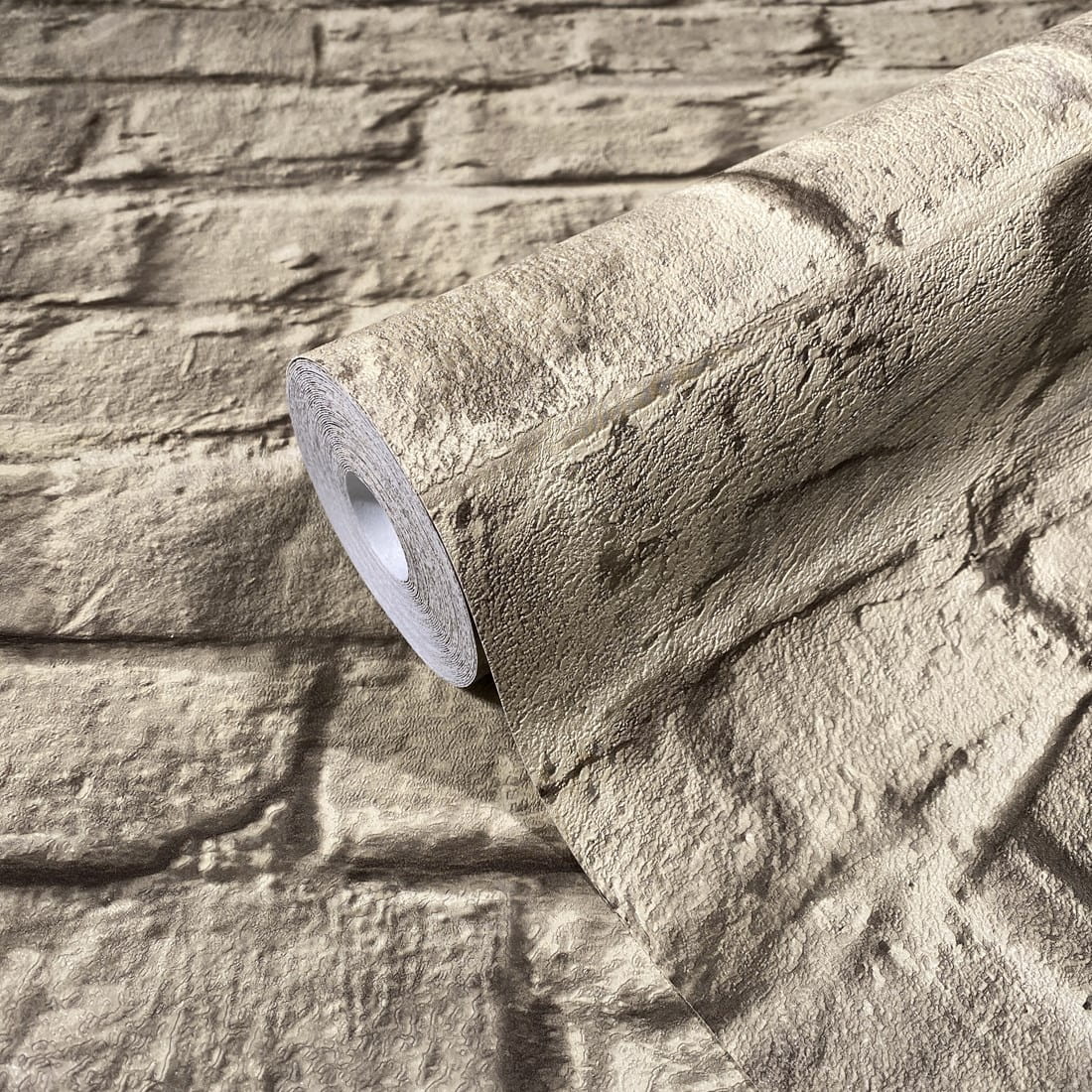 Tapeta ścienna na flizelinie 34169 beżowa cegła 3D Loft Superior