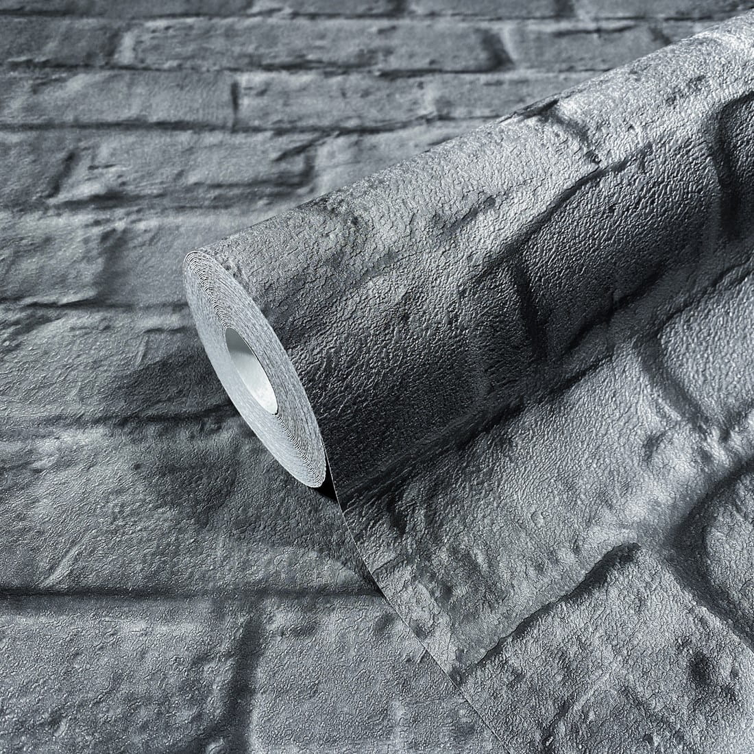 Czarna cegła 3D Tapeta ścienna na flizelinie 34170 Loft Superior