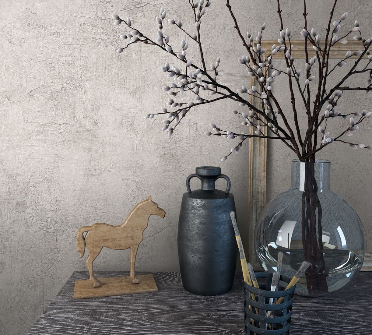 Beżowy tynk tapeta ścienna na flizelinie 34186 Loft Superior