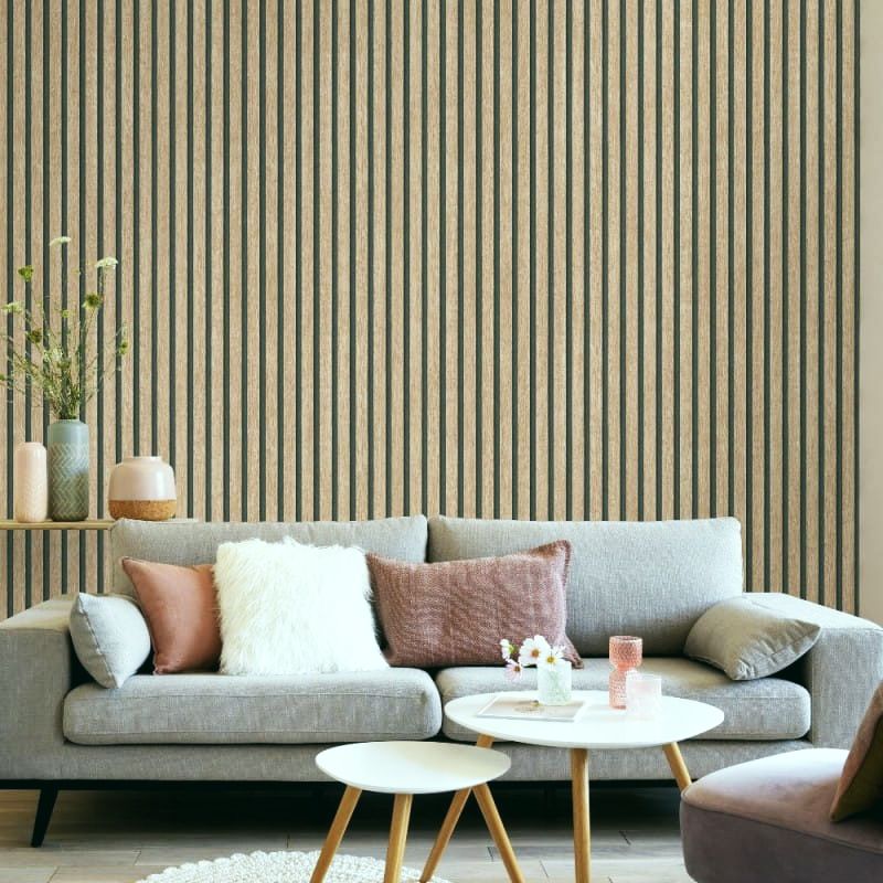 Tapeta ścienna na flizelinie brązowa lamele 10400-32